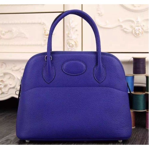 Hermes Bolide 31cm Togo Leather Electric Blue Bag