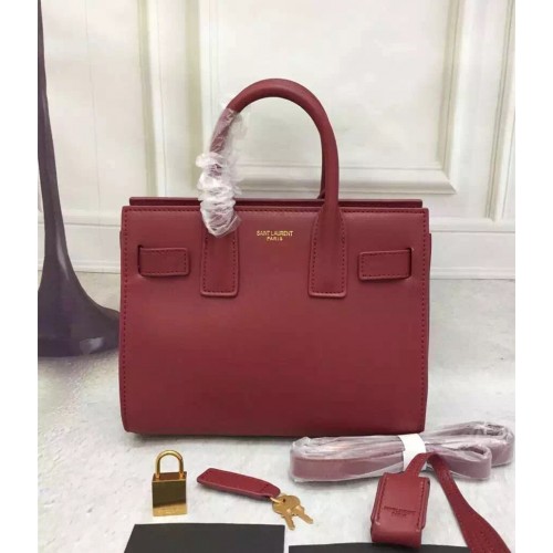 Saint Laurent Sac De Jour Small Tote Wine 22cm