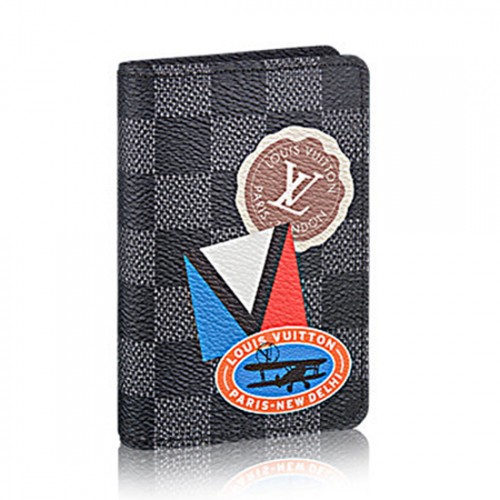 Louis Vuitton Pocket Organizer N64440 Damier Graphite Stickers