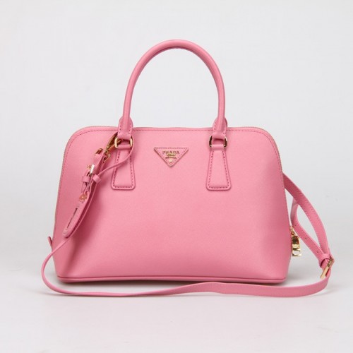 Prada 0837 Tote Bag In Cherry Pink