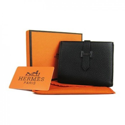 Hermes Bi-Fold Wallet H006 black