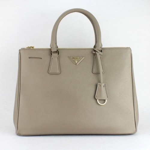 Prada 1786 grey cross pattent tote bag