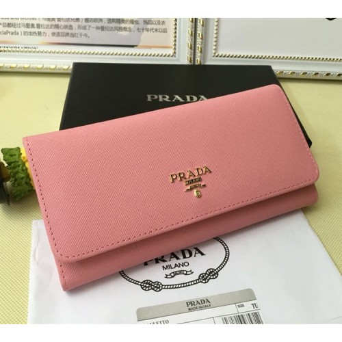 Prada 1M1132 Wallet Saffiano Leather Pink