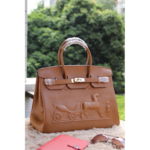 Hermes Birkin Horse Togo Leather Brown 35cm