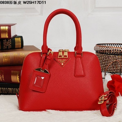 Prada 0838 Tote Bag Red