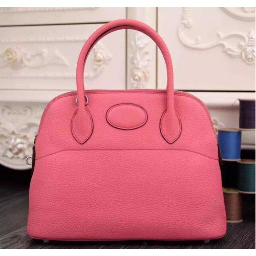 Hermes Bolide 31cm Togo Leather Pink Bag