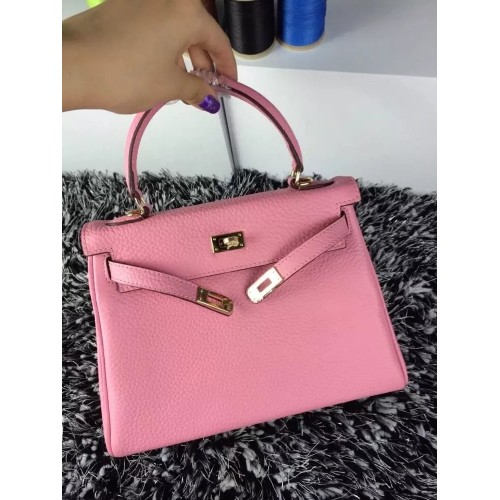 Hermes Kelly 25cm Togo Leather Pink Gold