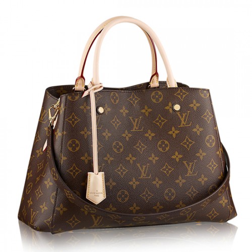 Louis Vuitton M41056 Montaigne MM Tote Bag Monogram Canvas