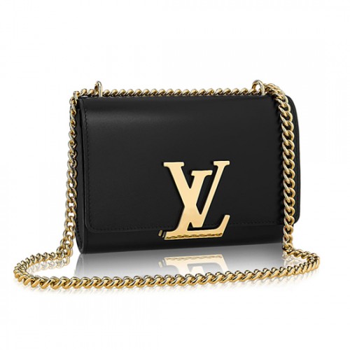 Louis Vuitton M41279 Chain Louise MM Crossbody Bag Calfskin Leather