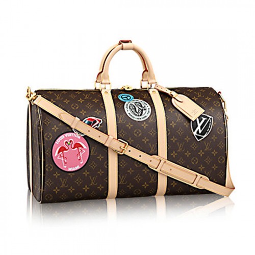 Louis Vuitton M41441 Keepall Bandouliere 50 Duffel Bag Monogram Canvas