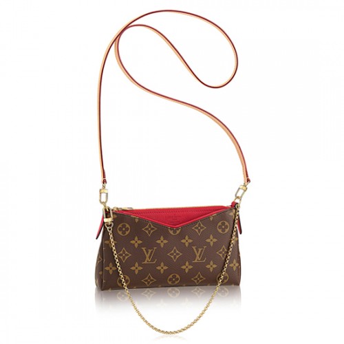 Louis Vuitton M41638 Pallas Clutch Crossbody Bag Monogram Canvas