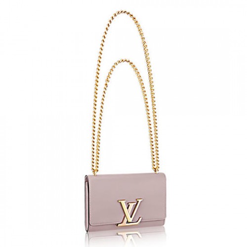 Louis Vuitton M42627 Chain Louise MM Crossbody Bag Calfskin Leather