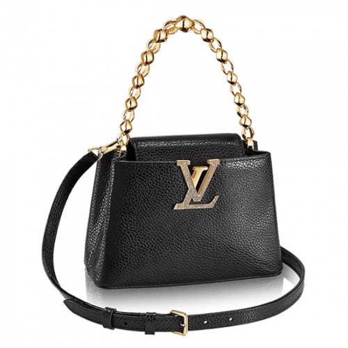 Louis Vuitton M42935 Capucines Mini Chain Shoulder Bag Taurillon Leather