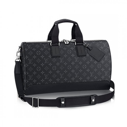 Louis Vuitton M43038 Keepall Voyager Duffel Bag Monogram Eclipse Canvas