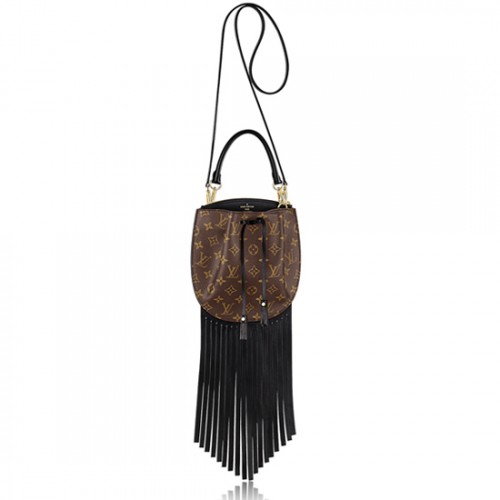 Louis Vuitton M43132 Fringed Noe Shoulder Bag Monogram Canvas