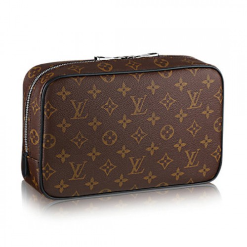 Louis Vuitton M47506 Toilet Pouch GM Monogram Macassar Canvas