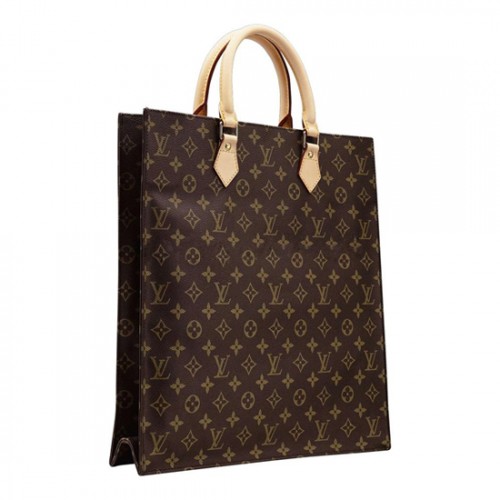 Louis Vuitton M51140 Sac Plat Tote Bag Monogram Canvas