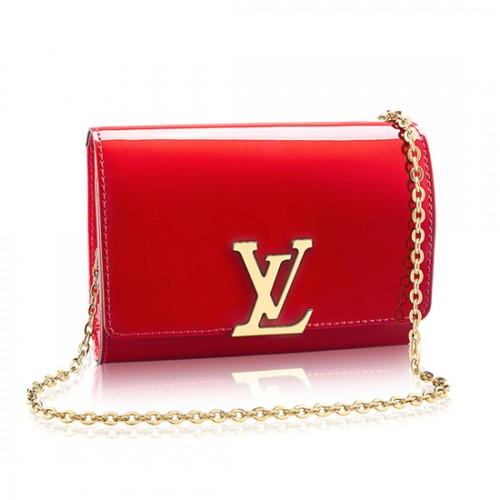 Louis Vuitton M51602 Louise Chain PM Crossbody Bag Monogram Vernis