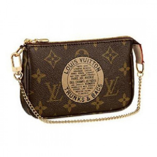 Louis Vuitton M60153 Mini Pochette Accessoires Trunks Monogram Canvas