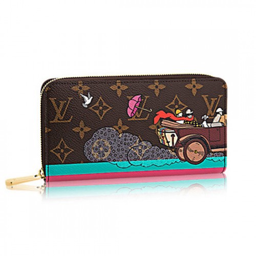 Louis Vuitton M61360 Zippy Wallet Evasion Monogram Canvas