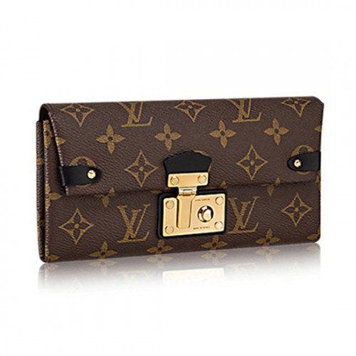 Louis Vuitton M61499 Triangle Chain Wallet Monogram Canvas