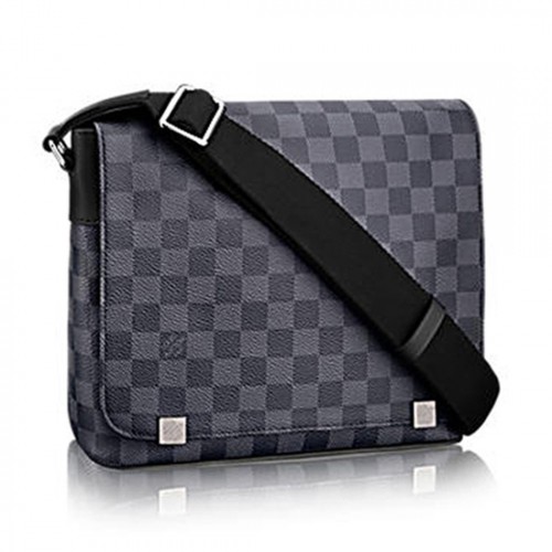 Louis Vuitton N41028 District PM Messenger Bag Damier Graphite Canvas