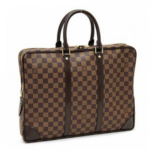 Louis Vuitton N41124 Porte-Documents Voyage Briefcase Damier Ebene Canvas