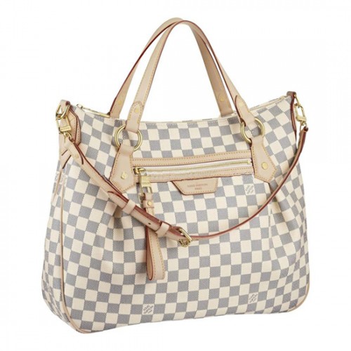 Louis Vuitton N41133 Evora MM Shoulder Bag Damier Azur Canvas