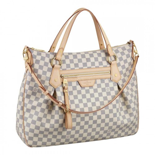 Louis Vuitton N41134 Evora GM Shoulder Bag Damier Azur Canvas