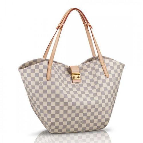 Louis Vuitton N41209 Salina GM Shoulder Bag Damier Azur Canvas