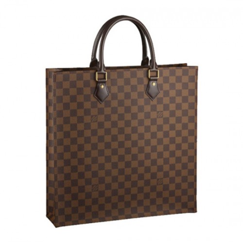 Louis Vuitton N41225 Sac Plat NM Tote Bag Damier Ebene Canvas