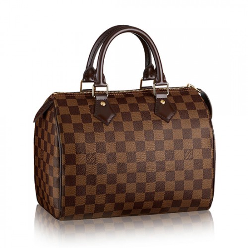 Louis Vuitton N41365 Speedy 25 Tote Bag Damier Ebene Canvas