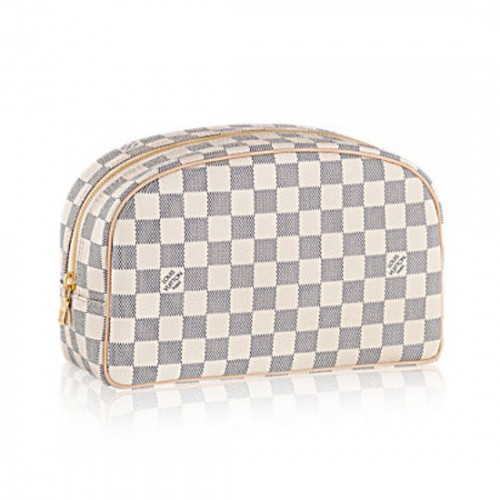 Louis Vuitton N41420 Toiletry Bag 25 Damier Azur Canvas