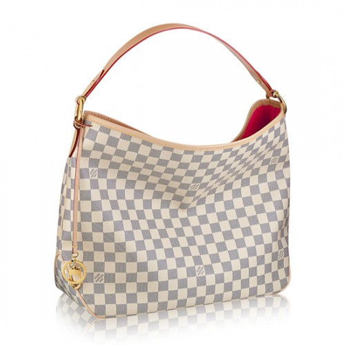 Louis Vuitton N41447 Delightful PM Hobo Bag Damier Azur Canvas