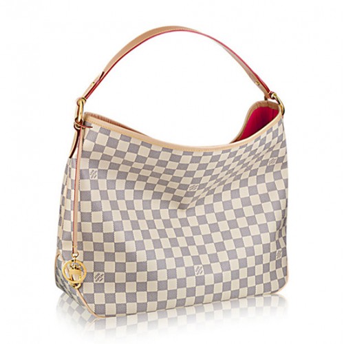 Louis Vuitton N41448 Delightful MM Hobo Bag Damier Azur Canvas