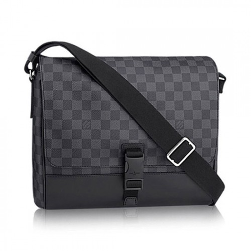 Louis Vuitton N41458 Messenger MM Messenger Bag Damier Graphite Canvas