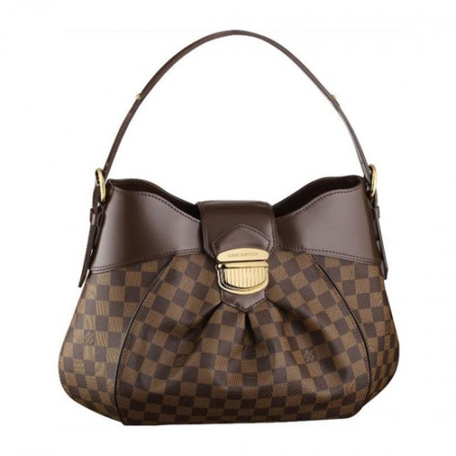 Louis Vuitton N41541 Sistina MM Hobo Bag Damier Ebene Canvas