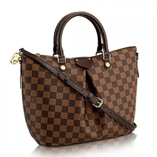 Louis Vuitton N41546 Siena MM Tote Bag Damier Ebene Canvas