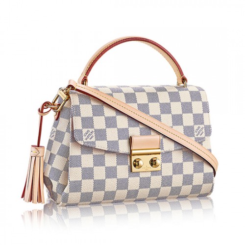 Louis Vuitton N41581 Croisette Crossbody Bag Damier Azur Canvas