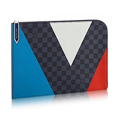 Louis Vuitton N41594 Pochette Jour GM Regatta Damier Cobalt Canvas