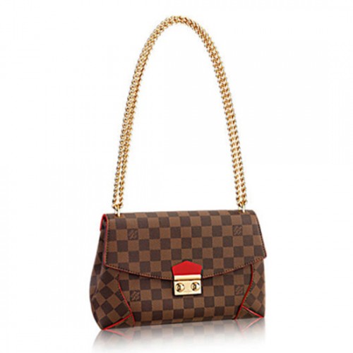 Louis Vuitton N41596 Caissa Clutch Shoulder Bag Damier Ebene Canvas