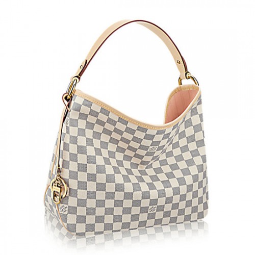 Louis Vuitton N41606 Delightful PM Hobo Bag Damier Azur Canvas