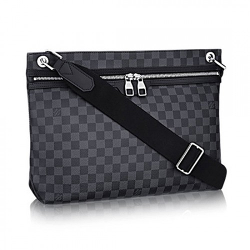 Louis Vuitton N41656 Hunter Messenger Bag Damier Graphite Canvas