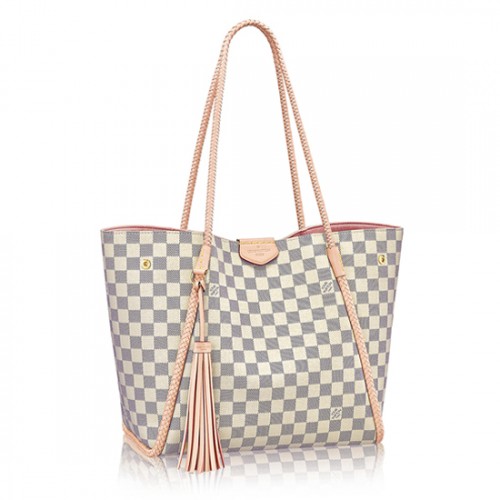 Louis Vuitton N44027 Propriano Shoulder Bag Damier Azur Canvas