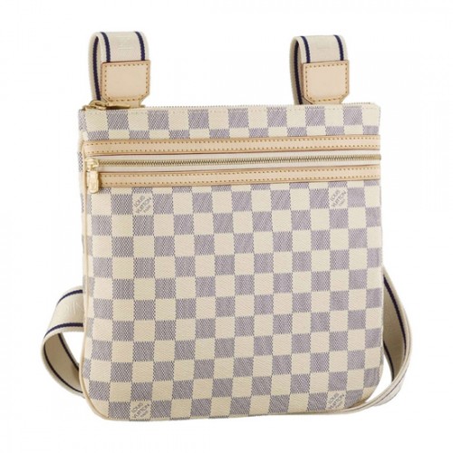 Louis Vuitton N51112 Pochette Bosphore Crossbody Bag Damier Azur Canvas