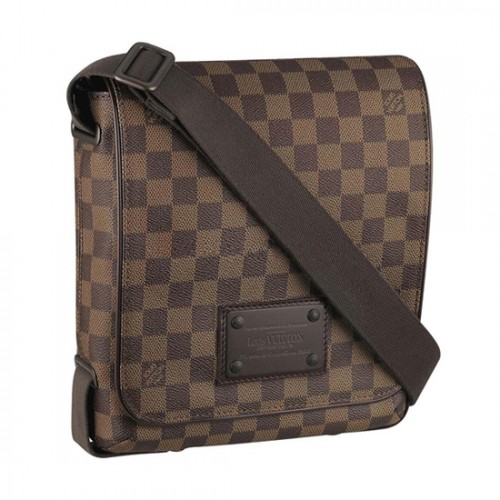 Louis Vuitton N51210 Brooklyn PM Messenger Bag Damier Ebene Canvas