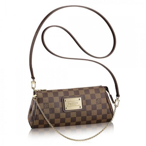 Louis Vuitton N55213 Eva Clutch Damier Ebene Canvas