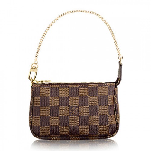 Louis Vuitton N58009 Mini Pochette Accessoires Damier Ebene Canvas