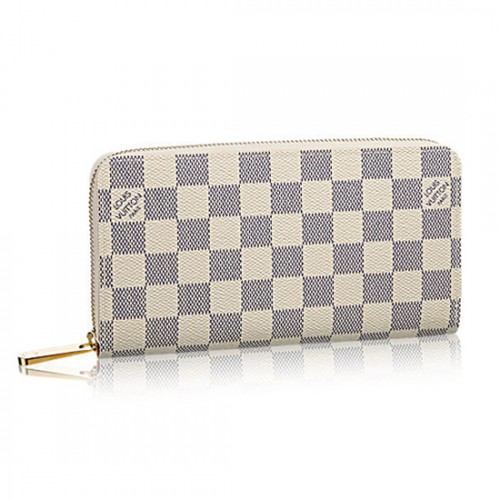 Louis Vuitton N60019 Zippy Wallet Damier Azur Canvas