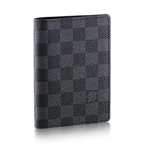 Louis Vuitton N60031 Passport Cover Damier Graphite Canvas